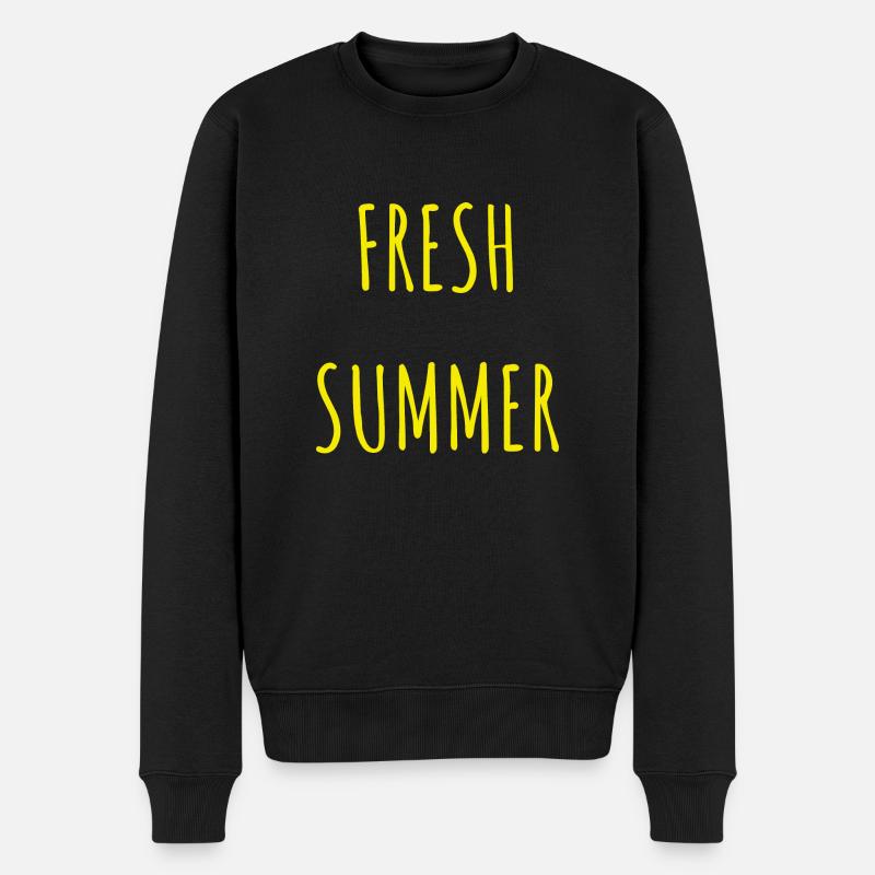 FRESH SUMMER été mer océan - Pull Premium bio Homme - noir