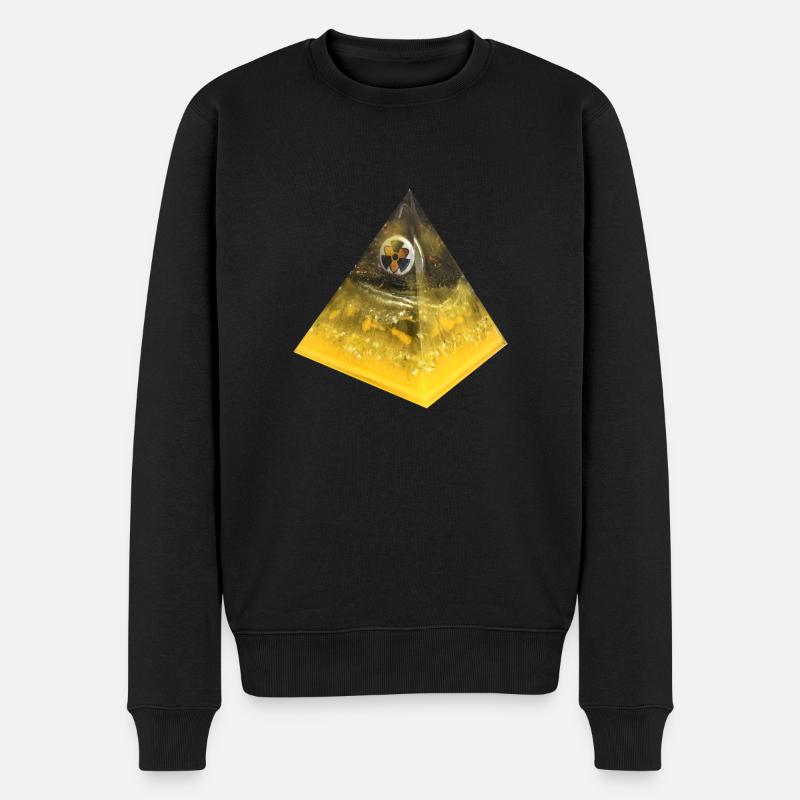 Radioaktivität Pyramide/ Prypjat - Männer Premium Bio Pullover - Schwarz