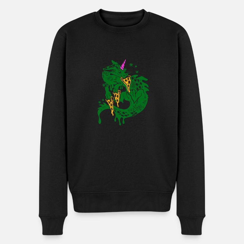 Pizza Dragon - Pull Premium bio Homme - noir