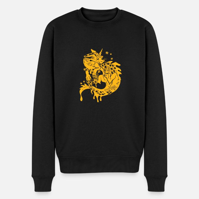 Pizza Dragon - Pull Premium bio Homme - noir