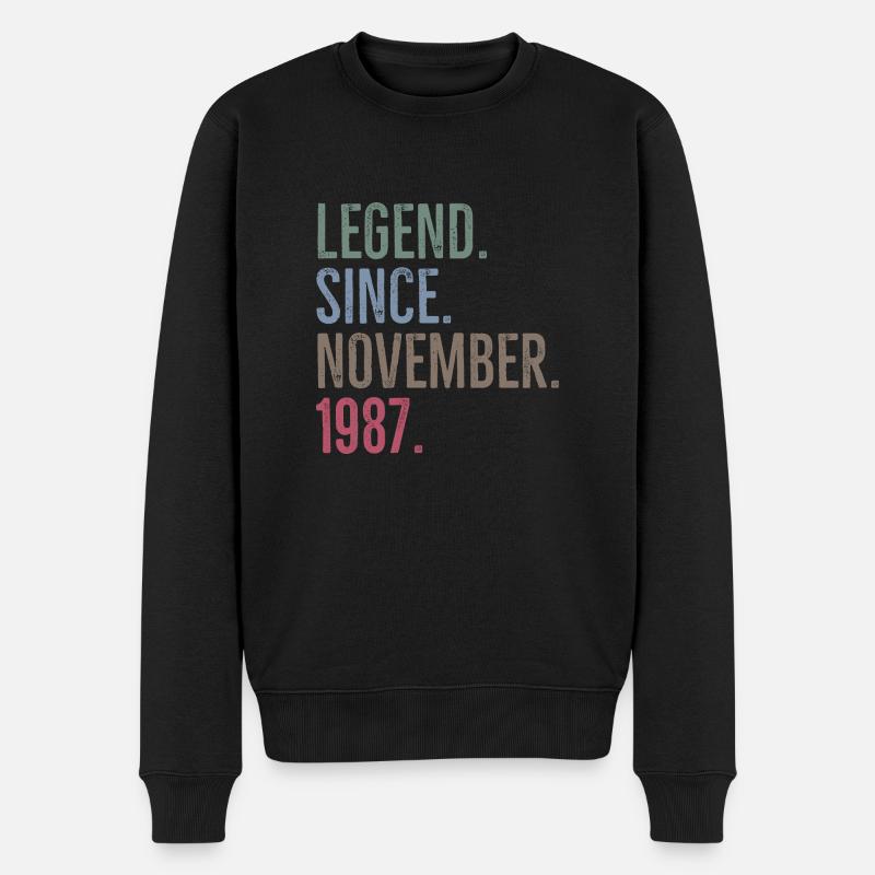 Légende depuis novembre 1987 - Pull Premium bio Homme - noir
