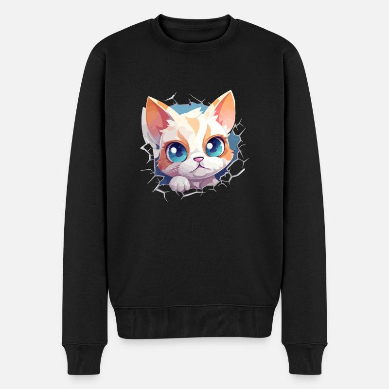 Cat - Pull Premium bio Homme - noir