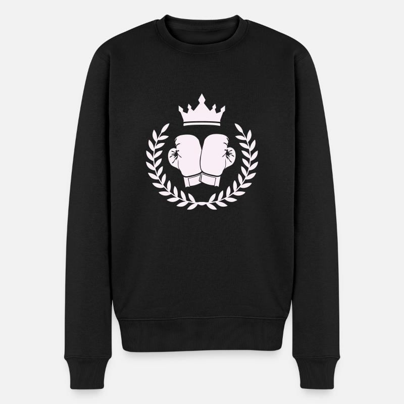 Armoiries de boxe Boxe - Pull Premium bio Homme - noir
