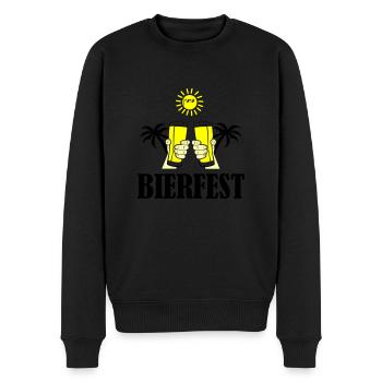 fête de la bière 02 - Pull Premium bio Homme - noir - Devant - Nico (187cm)