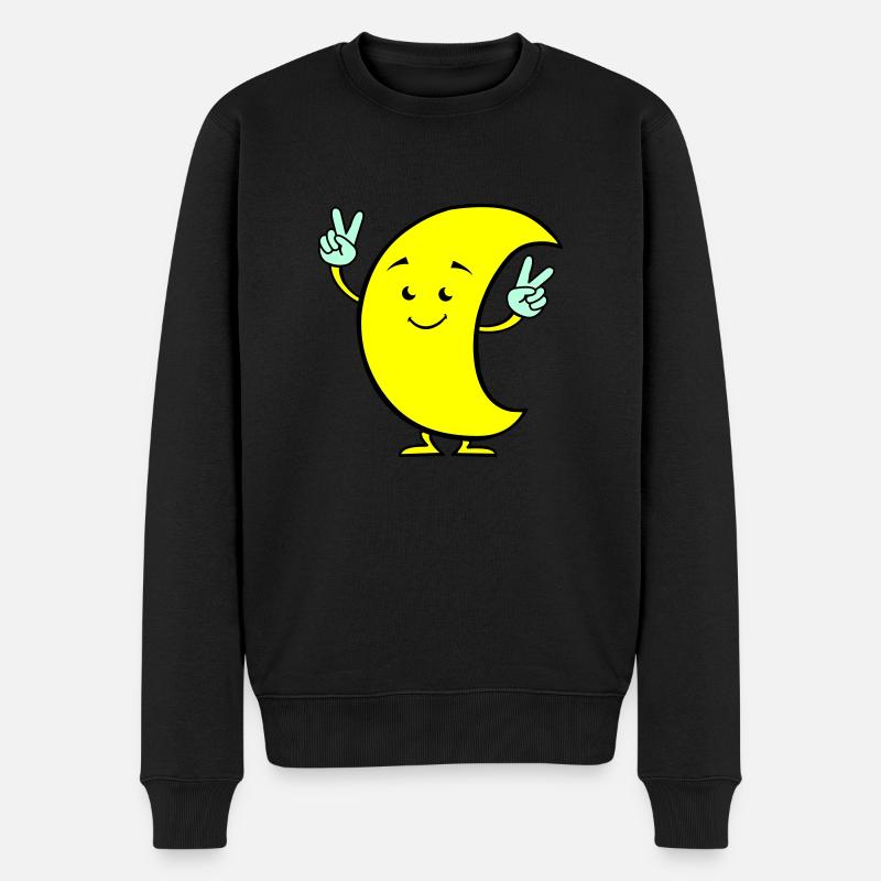 Bande dessinée Lune 02 - Pull Premium bio Homme - noir