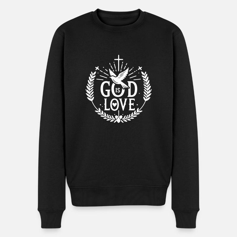 Dieu est Amour - Pull Premium bio Homme - noir