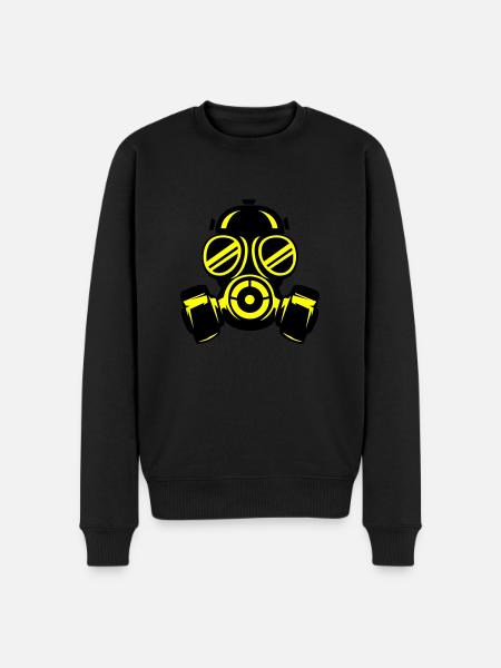 Gas mask - Men's Premium Organic Jumper - black