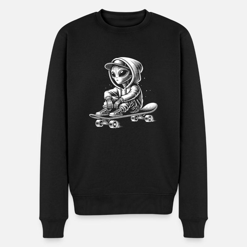 Skateboard - Pull Premium bio Homme - noir
