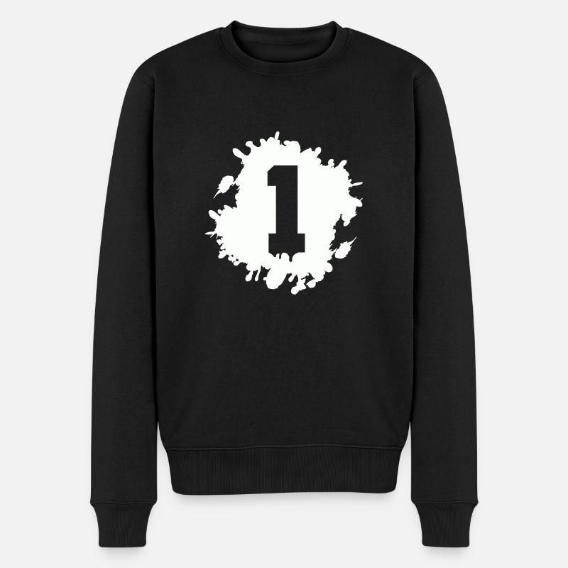 1 goutte - Pull Premium bio Homme - noir