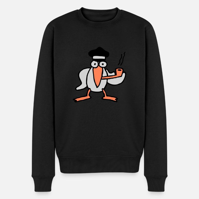 kapitaen_moewe - Pull Premium bio Homme - noir