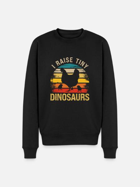 I'm raising tiny dinosaurs - Men's Premium Organic Jumper - black