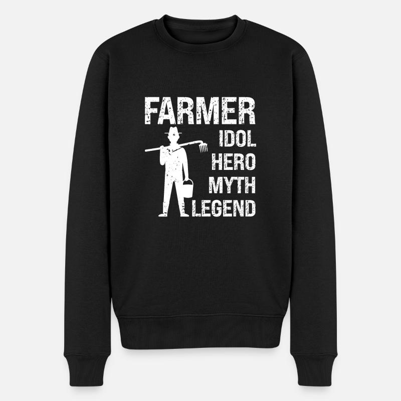 Farmer Idol Hero Myth Legend - Pull Premium bio Homme - noir
