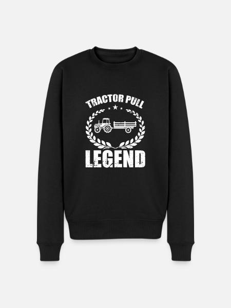 Tractor Pull Legend - - Männer Premium Bio Pullover - Schwarz