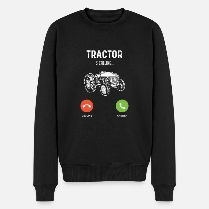 Le tracteur appelle... - Pull Premium bio Homme - noir