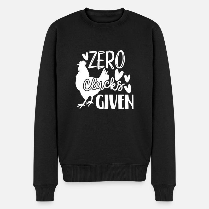 Null Gackern gegeben 2 - - Männer Premium Bio Pullover - Schwarz