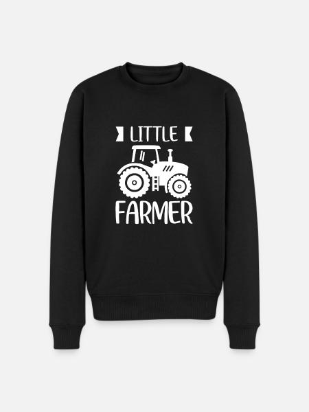 Kleiner Farmer - - Männer Premium Bio Pullover - Schwarz