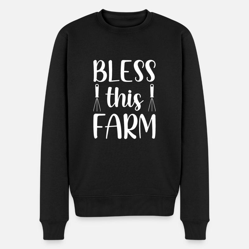 Bénissez cette ferme - - Pull Premium bio Homme - noir