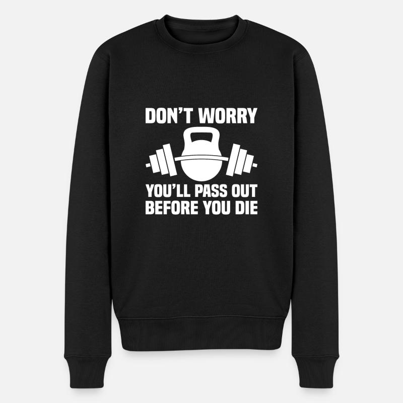 S’évanouir avant de mourir - Pull Premium bio Homme - noir