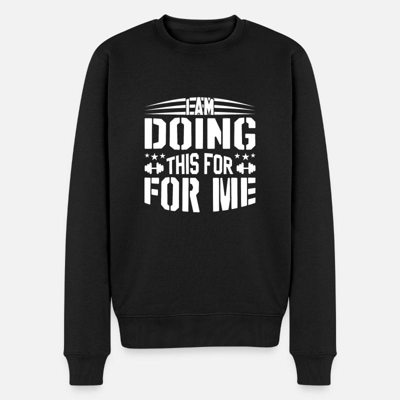 Je le fais pour moi-même - - Pull Premium bio Homme - noir