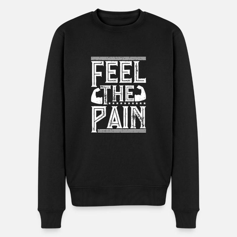 Ressentez la douleur - - Pull Premium bio Homme - noir