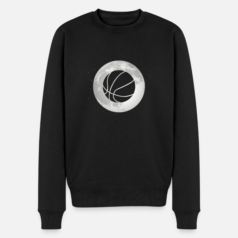 Pleine Lune - Basketball - - Pull Premium bio Homme - noir