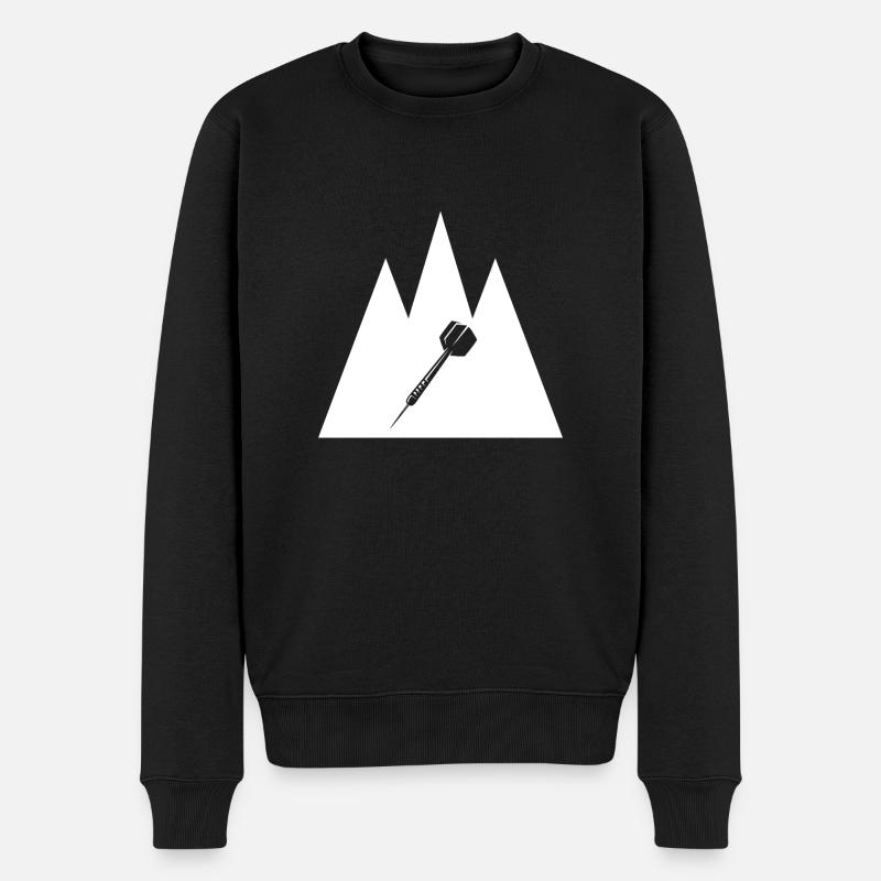 Triangle triple - fléchette - - Pull Premium bio Homme - noir