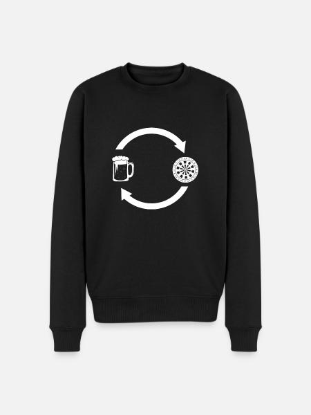 Loading the arrows - Beer - Dartboard - - Men's Premium Organic Jumper - black