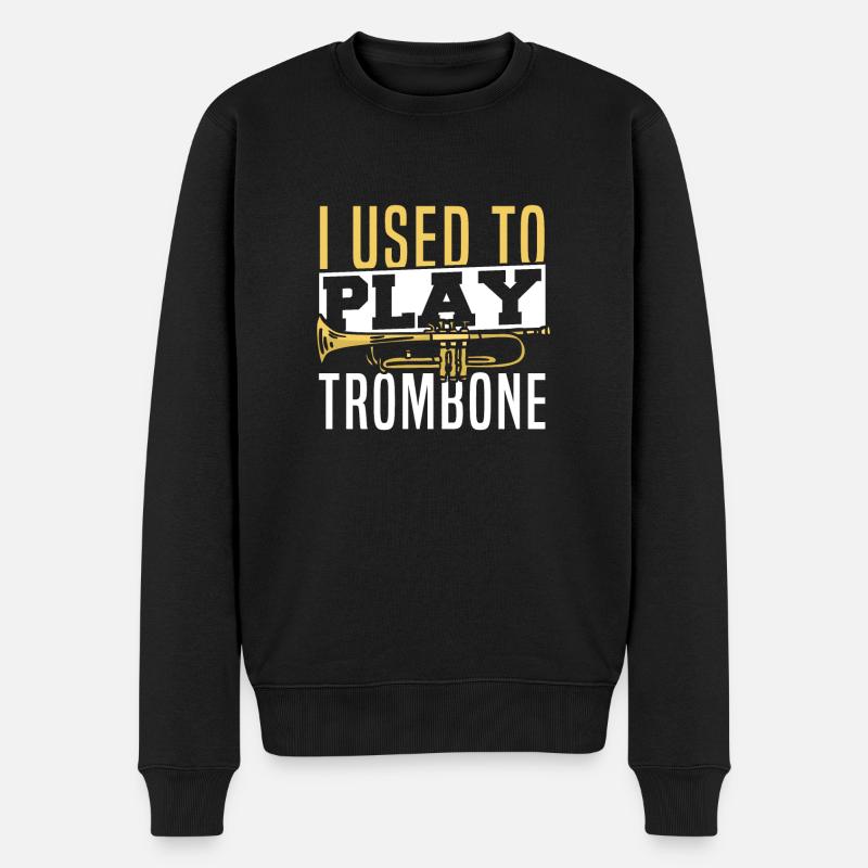 Brass Band Posaune Blechbläser Posaunist - Männer Premium Bio Pullover - Schwarz