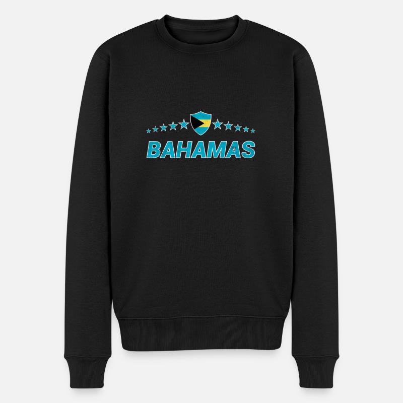 Bahamas - Männer Premium Bio Pullover - Schwarz