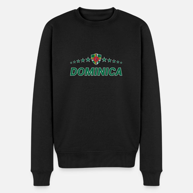 Dominica - Männer Premium Bio Pullover - Schwarz