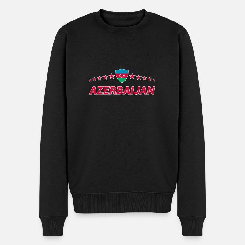 Aserbaidschan - Männer Premium Bio Pullover - Schwarz