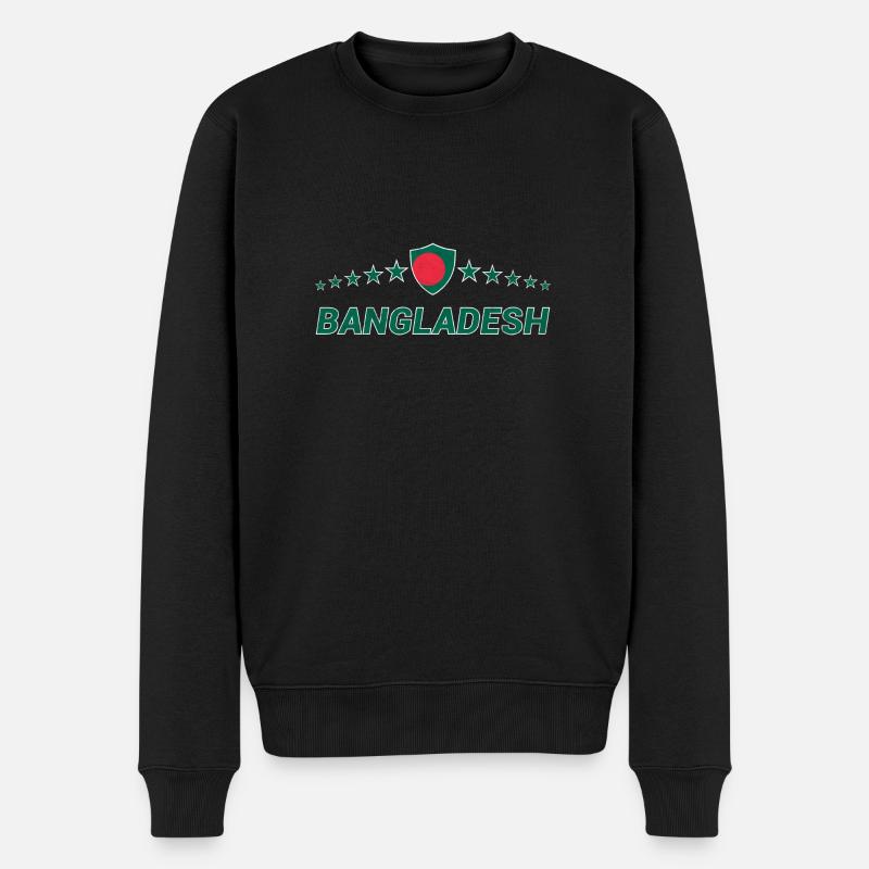 Bangladesch - Männer Premium Bio Pullover - Schwarz