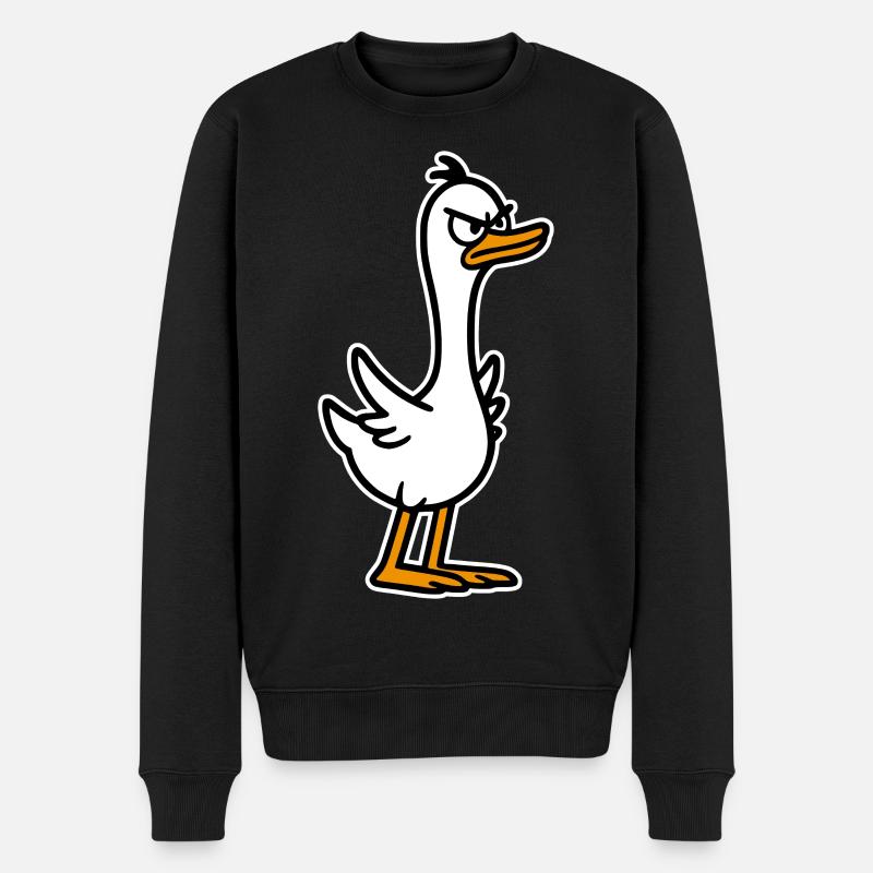 Oie en colère - Pull Premium bio Homme - noir