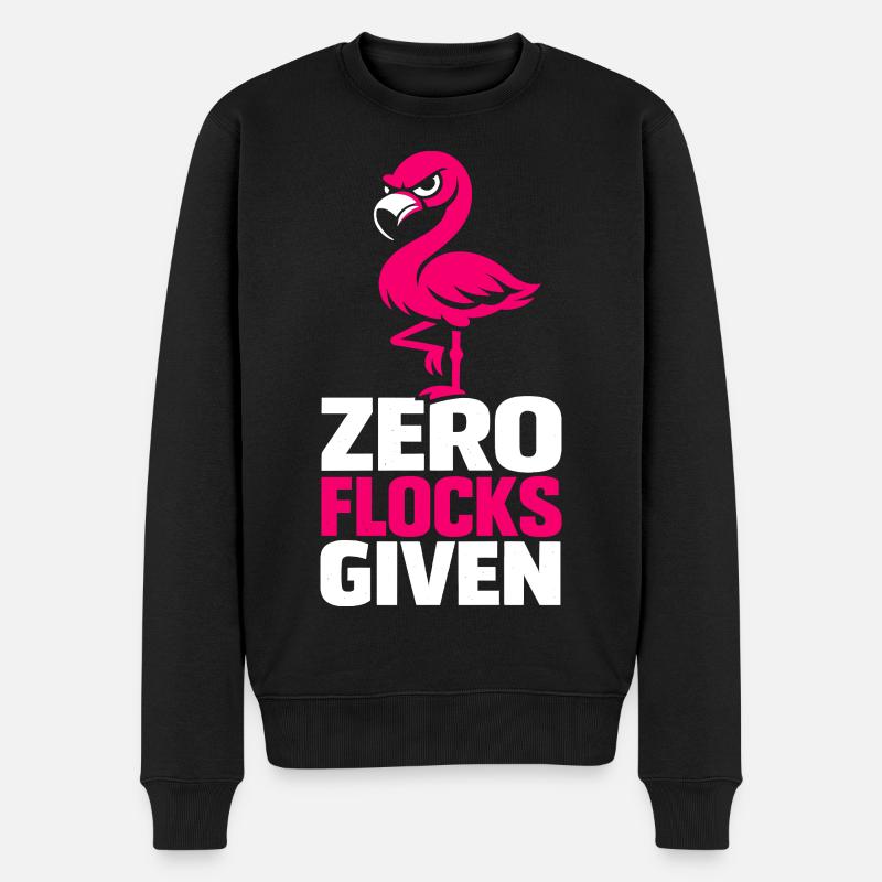 Zero Flocks Given - Männer Premium Bio Pullover - Schwarz