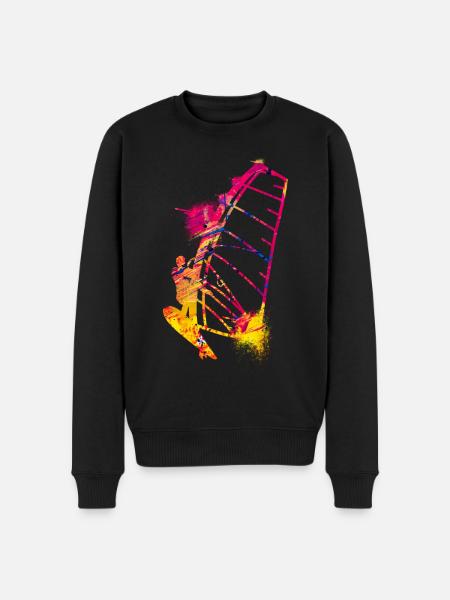 Kitesailing - Men's Premium Organic Jumper - black