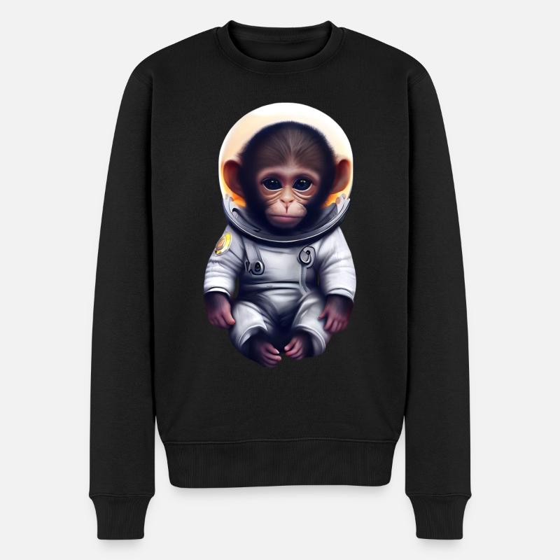 Singe astronaute - Pull Premium bio Homme - noir