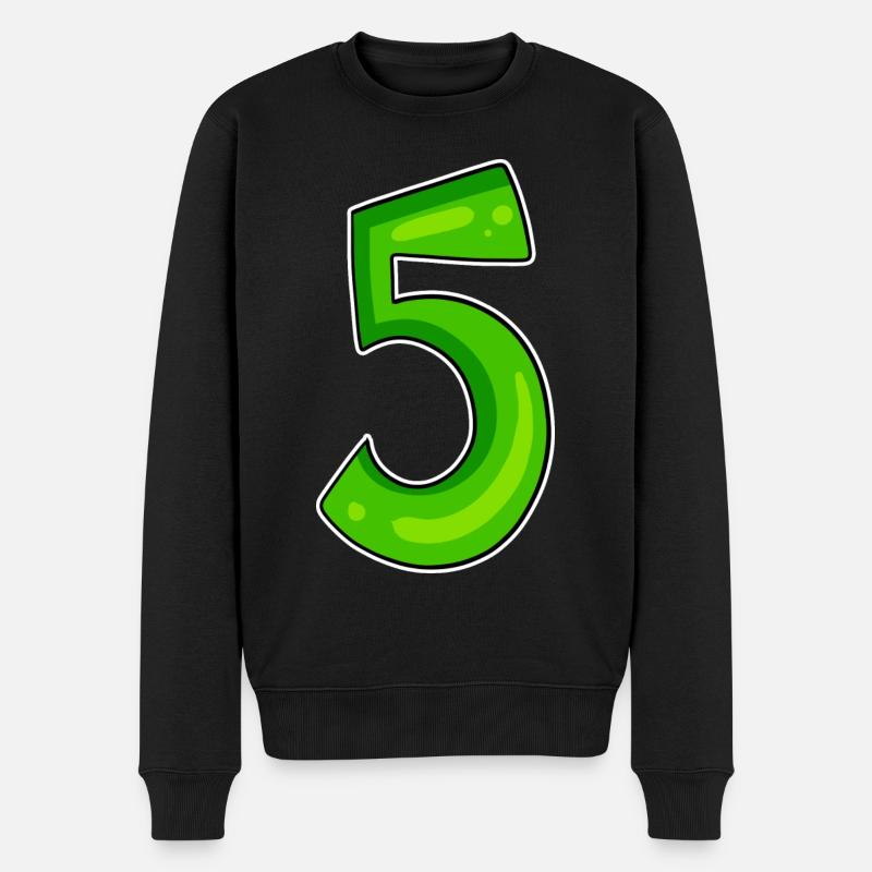 Numéro 5 Numéro Vert - Pull Premium bio Homme - noir