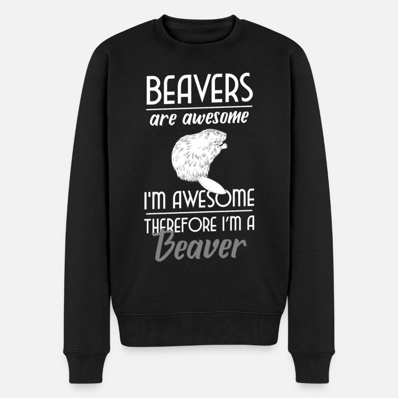 Nagetier Damm Tierschutz Zoo - Männer Premium Bio Pullover - Schwarz