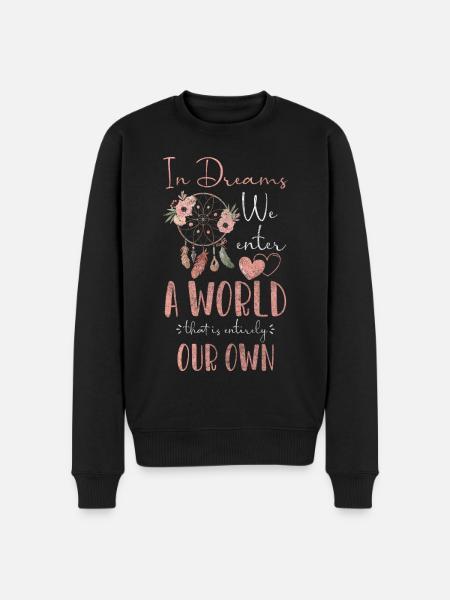 Dream Motivation Love - Men's Premium Organic Jumper - black