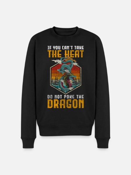 Fire Medieval Tribal - Men's Premium Organic Jumper - black