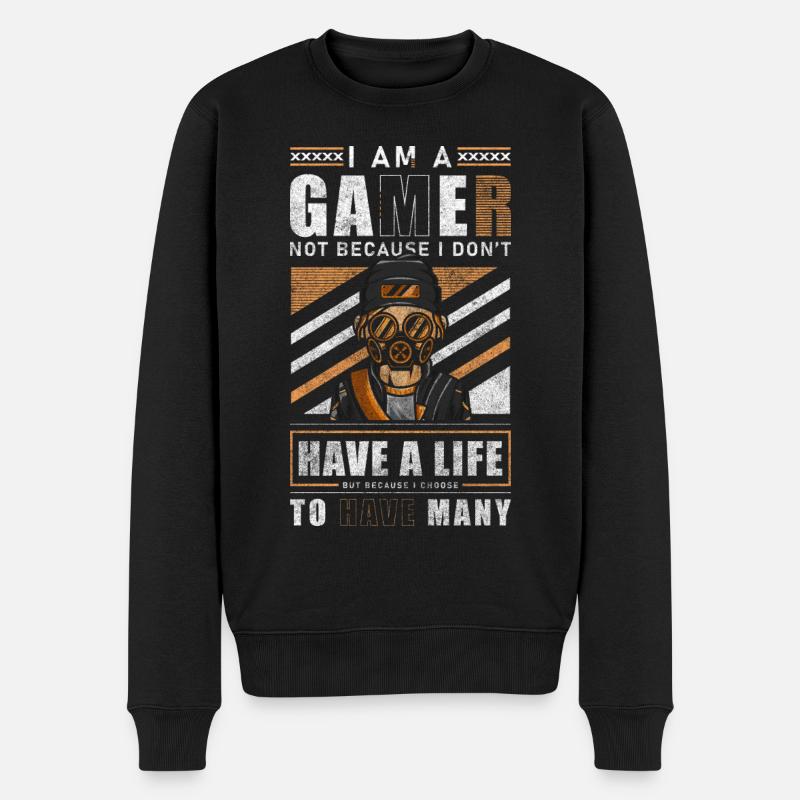 Jeu Gamer Player League - Pull Premium bio Homme - noir