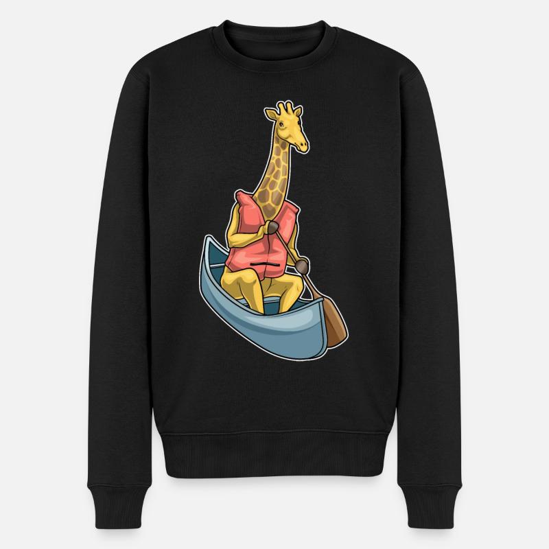 Pagaie Giraffe Boat - Pull Premium bio Homme - noir