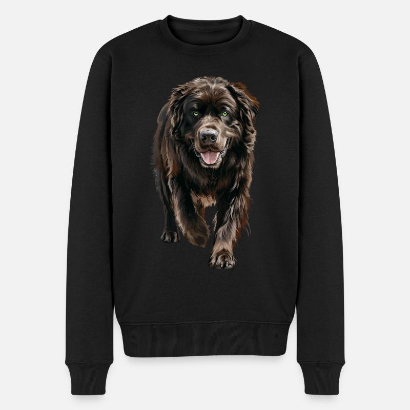 Neufundland - Männer Premium Bio Pullover - Schwarz