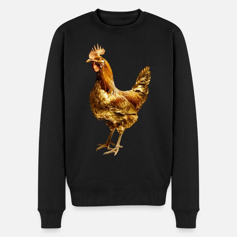 Poulet - Pull Premium bio Homme - noir