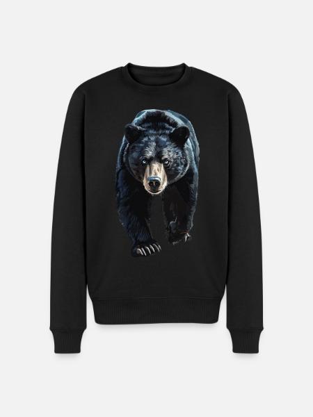 Tragen - Männer Premium Bio Pullover - Schwarz