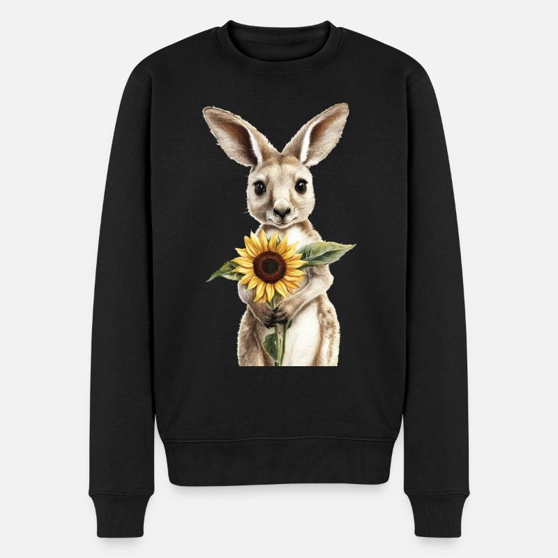 Pinguin - Männer Premium Bio Pullover - Schwarz
