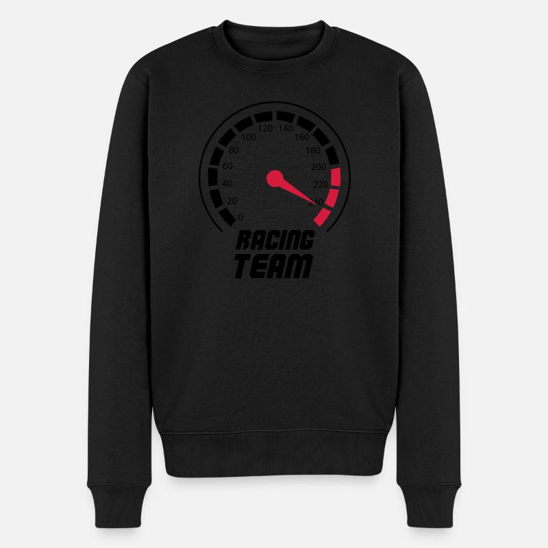 tacho racing team - Männer Premium Bio Pullover - Schwarz