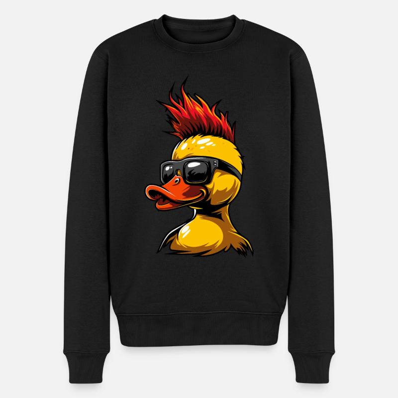 Canard en caoutchouc Punk - Pull Premium bio Homme - noir