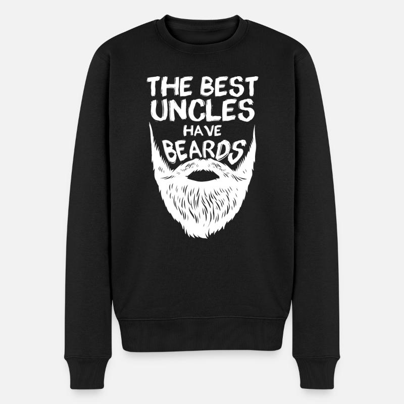 Oncle barbu - Pull Premium bio Homme - noir