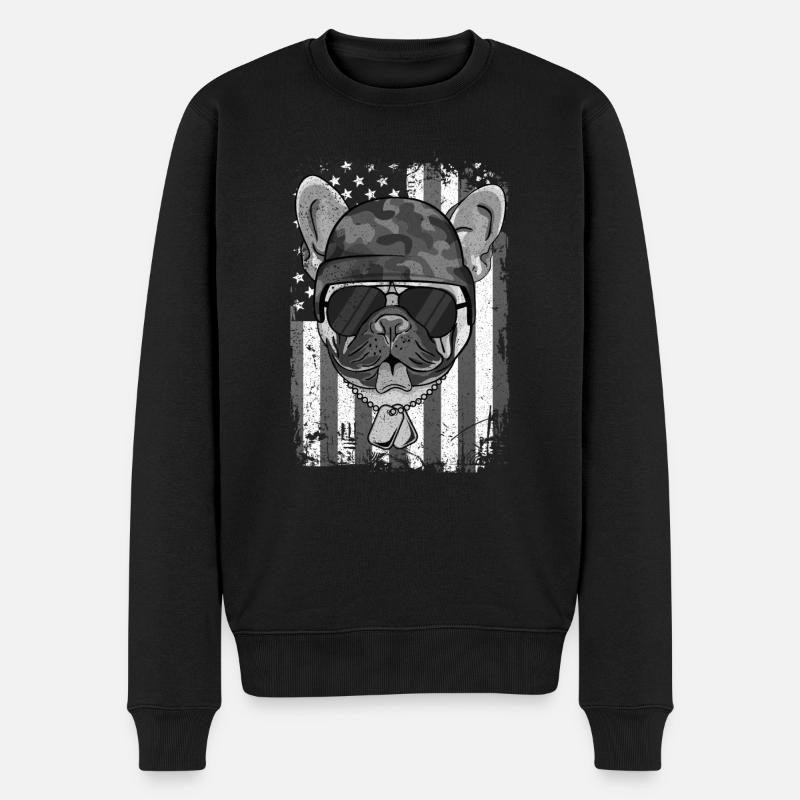 Bouledogue français - Pull Premium bio Homme - noir